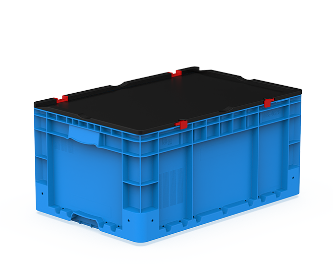HK-4628-MK 400x600x295  Attached lid crate 
