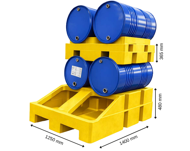 P-530-4Y | Kimyasal Döküntü Paleti
